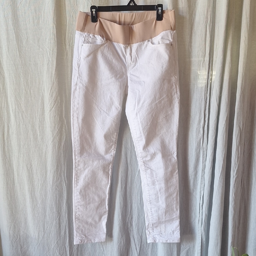 GAP Women's Skinny Pants - White and Tan